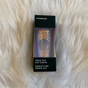 Starbucks studded tumbler keychain